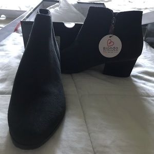 Brand new Gray Suede Blondo waterproof booties.